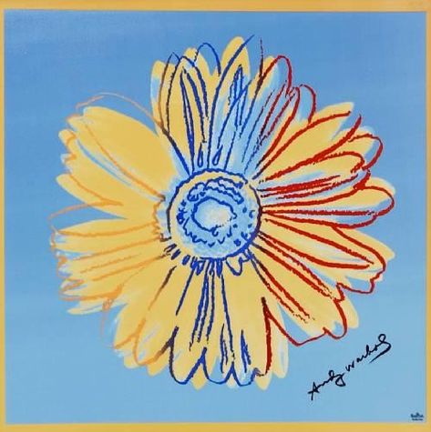 Warhol Flowers, Simple Art Drawings, Warhol Paintings, Andy Warhol Flowers, View Flower, Want To Be Friends, James Rosenquist, Andy Warhol Art, Warhol Art