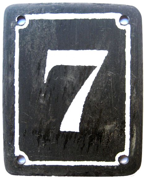 The number 7 Exterior House Numbers, Slate House Numbers, Seven Logo, Number Angel, Stencil Lettering, Amazing Singers, The Number 7, Number Wallpaper, 7 Number