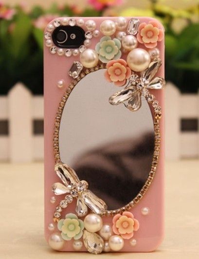 Mirror Flowers, Bling Phone Cases, Casing Iphone, Girly Phone Cases, Iphone 5c Cases, Pretty Phone Cases, Cases Diy, Iphone 6 Plus Case, Cell Phone Case