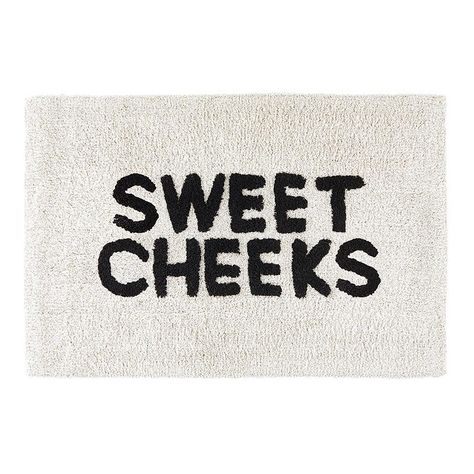 Give yourself a little happy message when you get ready for the day and end the day. New bathmats in store and online. . . . #bathmat #sweetcheeks #hellolovely #homedecor #bathdecor #shopsmall College House, Luxury Pajamas, Suite Life, Cotton Bath Mats, Sweet Cheeks, College Apartment, Girl House, Spa Gifts, Apartment Room