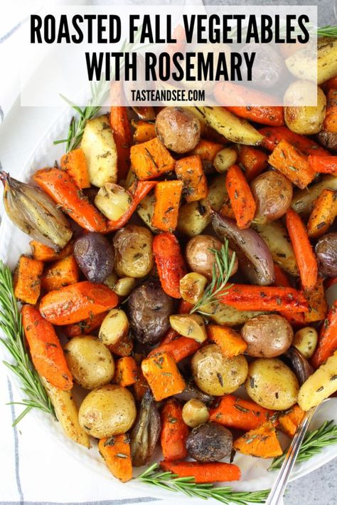 Roasted Fall Vegetables, Vegan Christmas Dinner, Roasted Vegetable Recipes, Fall Vegetables, Taste And See, Vegetable Sides, Parsnips, Veggie Sides, Veggie Dishes