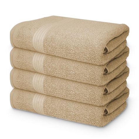 PRICES MAY VARY. ✅ SUPER SOFT AND ABSORBENT: Our Textila Cotton Terry Bath Towels are made from premium quality cotton, making them ultra-soft and highly absorbent. They are perfect for use after a bath or shower, at the pool or gym, and even while traveling. ✅ VERSATILE USE: Perfect for Salon, Pool, GYM, SPA, Shower, Hotel, College Dorm Room, and More ✅ LUXURIOUS FEEL: Soft, Breathable, and Comfortable Cotton Material ✅ ENHANCED DURABILITY: Double Stitched for Long-Lasting Performance ✅ EASY CA Large Bath Towels, Bathroom Pool, Spa Shower, Large Bath, Bath Towels Luxury, Soft Luxury, Large Baths, Bath Or Shower, Cotton Bath Towels