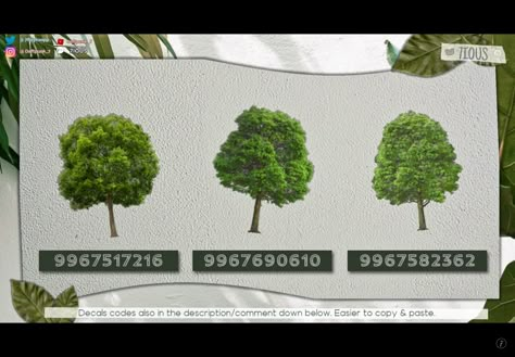 Transparent Tree Decal Bloxburg, Bloxburg Custom Plants Decal, 7ious Bloxburg Decals, Decal Tree Bloxburg, Bloxburg Plant Decals Codes Palm Tree, Bloxburg Realistic Tree Codes, Bloxburg Codes For Plants, Bloxburg Realistic Tree Decal Codes, Realistic Tree Decals Bloxburg