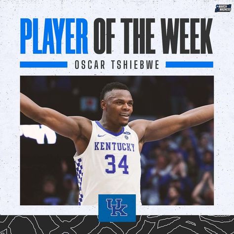 Player Of The Week Graphic, Basketball Drawings, University Of Ky, Uk Basketball, Big O, Photoshop Ideas, Ky Wildcats, Sports Media, Photoshop Design Ideas