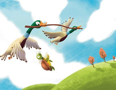 Check out new work on my @Behance profile: "Ducks and turtle" http://be.net/gallery/160804717/Ducks-and-turtle Kids Stories Illustration, Tortoise Pictures, Duck Story, Samurai Wallpaper, Turtle Drawing, Kids Background, Illustration Procreate, Picture Story, Moral Stories