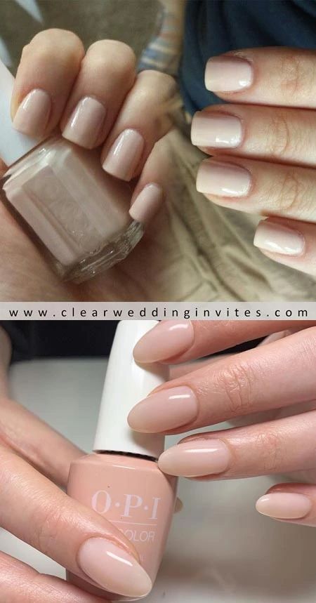 Match Your Skin Tone with the Perfect Nude Nail Polish – Clear Wedding Invites Bridesmaid Nail Polish, Clear Nude Nail Polish, Wedding Nails For Pale Skin, Clear Nude Gel Nails, Flesh Tone Nails, Translucent Nude Nails, Warm Nude Nails, Spring Nails By Skin Tone Range, Dip Powder Nails Nude Colors