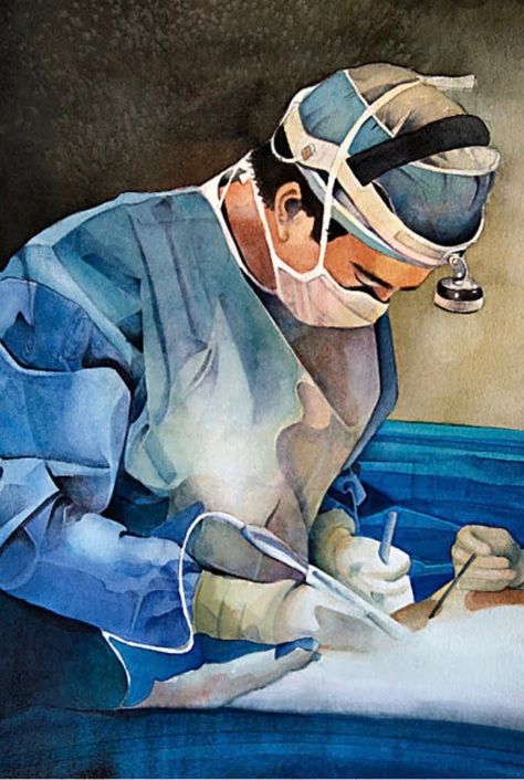 Surgeon Painting, Doctor Painting, Tumblr Drawings, الفن الرقمي, Art Alevel, Nurse Art, Medical Wallpaper, Pencil Sketch Drawing, Manga Drawing Tutorials