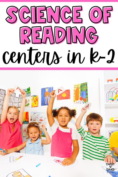 Science of Reading is taking over elementary classrooms, and today I’m sharing how to incorporate Science of Reading centers into your classroom. Science of Reading has 5 components: Phonemic Awareness, Phonics, Fluency, Vocabulary, and Comprehension. These components can be used to create play centers or center games. I also like to use multisensory word work in centers as well. Check out my K-2 classroom no prep centers and center management and get started today! Science Of Reading Word Work Activities, Fluency Center 1st Grade, Fluency Station, Hmh Into Reading Kindergarten Centers, Phonemic Awareness Centers, Science Of Teaching Reading Kindergarten, Science Of Reading 1st Grade Centers, Science Of Reading Activities Kindergarten, Learning Centers Elementary