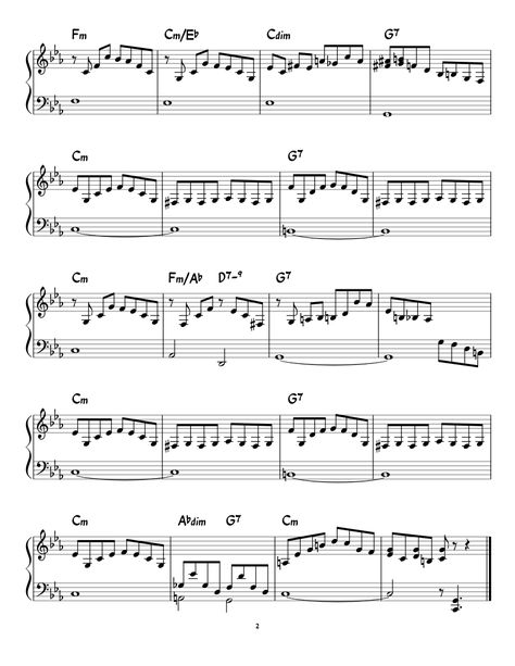 Oscar Peterson - Jazz Exercises for Piano - Exercise 1 Sheet music for Piano (Solo) | Musescore.com Piano Exercise, Piano Exercises, Oscar Peterson, Jazz Sheet Music, Sheet Music For Piano, Jazz Piano, Music School, Music Theory, Free Sheet Music