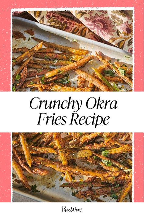 Oven Okra, What Goes With Spaghetti, Big Batch Recipes, Easy Appetizers For A Party, Easy Meals Recipes, Okra Fries, Mediterranean Recipe, Appetizers For A Party, Spiced Rice