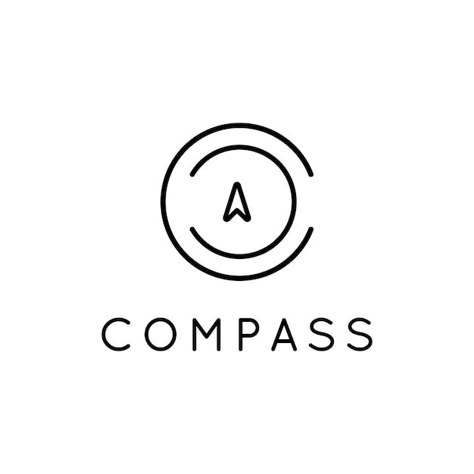 Compass Design Logo, Compass Illustration Design, Compass Logo Aesthetic, Journey Logo Design, Compass Logo Design Ideas, Compass Branding, Travel Logo Design Ideas, Navigation Logo, Map Logo Design