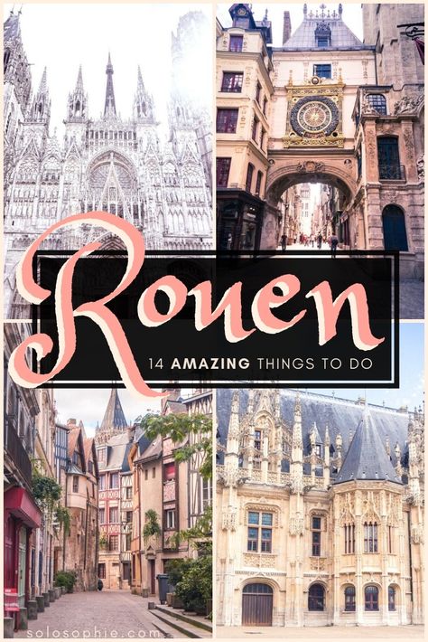 Planning A Trip To France, Best Cities To Visit In France, Rouen France Restaurants, Paris And Normandy Itinerary, Normandy Itinerary, Rocamadour France, Rouen France, Singapore Sling, Day Trip From Paris