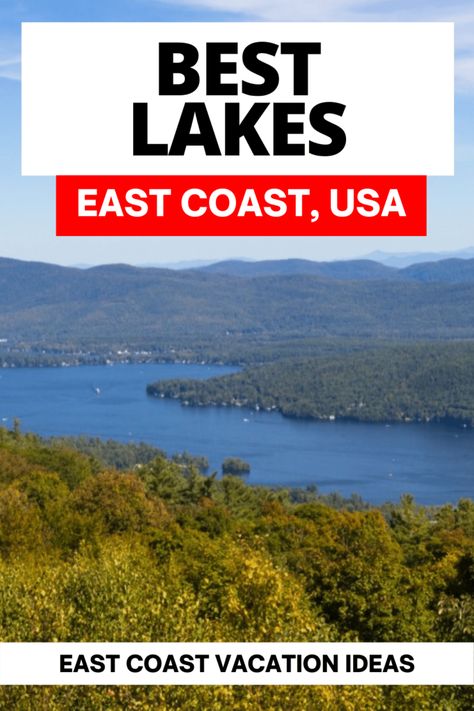 Best East Coast Vacations, Lake House Trip, East Coast Beach Vacation, Best East Coast Beaches, East Coast Vacation, Water Vacation, East Coast Beaches, Long Weekend Trips, East Coast Usa