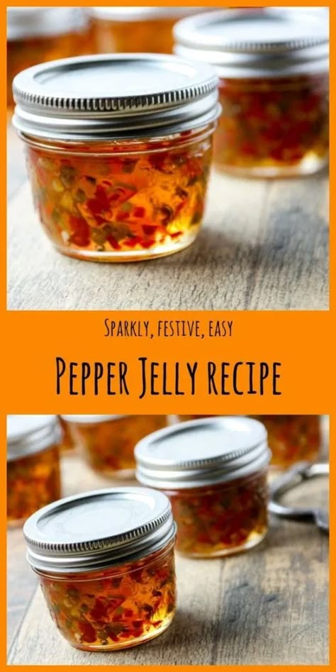 Jalapeno Jelly Recipes, Pepper Jelly Recipe, Pepper Jelly Recipes, Hot Pepper Jelly, Home Canning Recipes, Jam Recipes Homemade, Homemade Jelly, Jelly Recipe, Canning Ideas