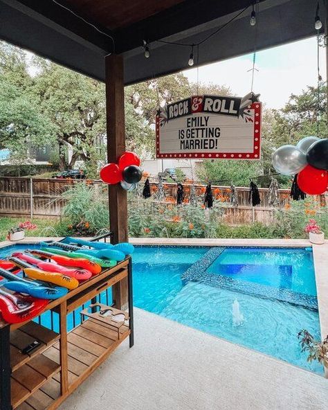 Rock And Roll Theme Bachelorette, Elvis Themed Bachelorette Party, Bachelorette Party Themes Rock N Roll, Rock On Bachelorette Party, Bach Tour Bachelorette Party, Rock And Roll Bridal Shower Ideas, 80s Rock Bachelorette Party, Rock And Roll Themed Bachelorette Party, Last Tour Bachelorette