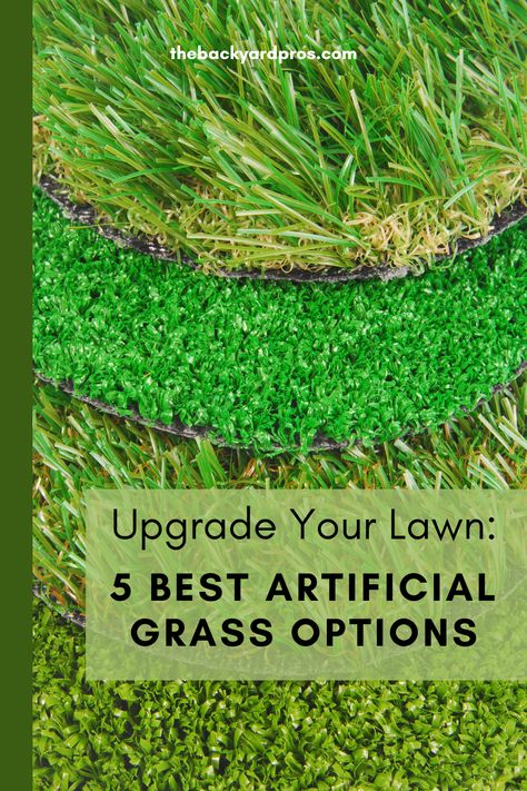 5 Top-Rated Artificial Grass Options for a Stunning Backyard! Elevate your outdoor living space with the best synthetic turf choices on the market. Our expert picks combine realistic looks with long-lasting performance. Create a beautiful, maintenance-free lawn today! Turf Backyard, Best Artificial Grass, Sports Turf, Installing Artificial Turf, Types Of Grass, Artificial Lawn, Fake Grass, Grasses Landscaping, Synthetic Turf