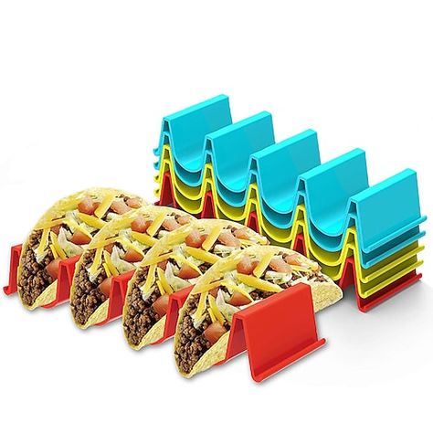 Taco Tray, Food Display Stands, Taco Holder, Beef Tacos Recipes, Taco Holders, Eating Tacos, Taco Stand, Taco Truck, Tray Styling