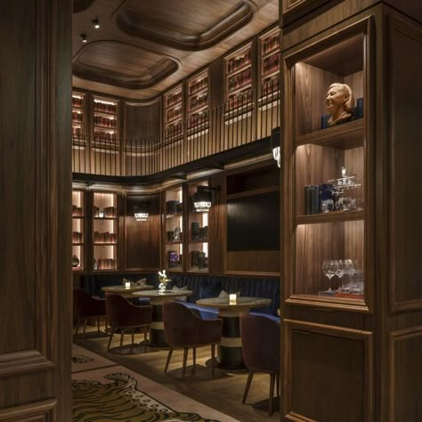 Focus Lighting, Futuristic Bedroom, Hyatt Centric, Library Bar, Rockwell Group, Floor To Ceiling Bookshelves, Jenner House, Luxury Lounge, Seating Design