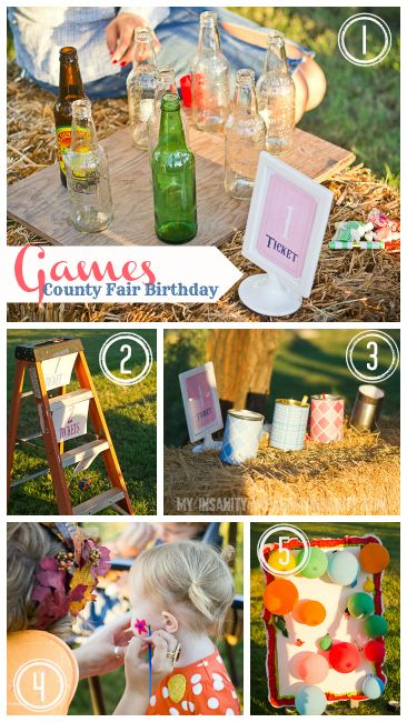 County Fair Games Fair Themed Party, Country Fair Party, County Fair Theme, Ladder Game, County Fair Birthday, Fair Theme, Fall Carnival, 5th Birthday Party, Country Party