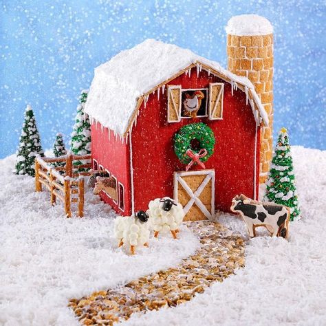 20 Adorable Gingerbread House Ideas Best Gingerbread House Ideas, Gingerbread Barn, Best Gingerbread House, Easy Gingerbread House, Homemade Gingerbread House, Gingerbread House Ideas, Cool Gingerbread Houses, Gingerbread House Template, Gingerbread House Recipe