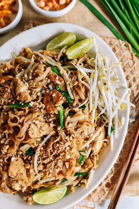 Our Pad Thai recipe, developed from much research and poring over Thai street food videos, has all the ingredients and information you need to make an authentic Pad Thai at home! Source: thewoksoflife.com Thai Recipes Authentic, Shrimp Pad Thai, Thai Salad, Pad Thai Sauce, Wok Of Life, Woks Of Life, Pad Thai Noodles, The Woks Of Life, Thai Recipe