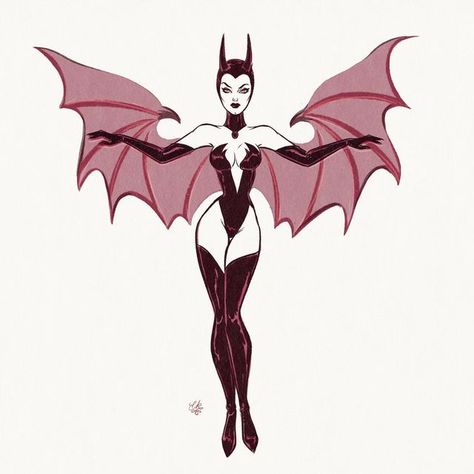 Halloween Pin Up, Pin Up Tattoos, Goth Art, Draw Something, Pin Up Art, Batgirl, Up Girl, Retro Art, Cartoon Art