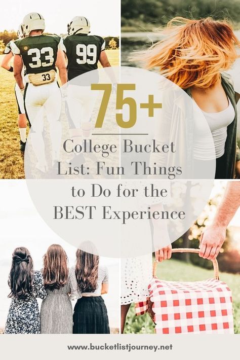 Things To Do In College, College Bucket List, Bucket List Activities, Bullet Journal Hand Lettering, College Checklist, College Senior, Freshman College, College Experience, Indoor Activities For Kids