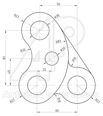 AutoCAD para todos - 100% Práctico: Dibujo solicitado 2021-01 - Dibujo en AutoCAD Learn Autocad, Mechanical Engineering Design, Auto Cad, Architecture Engineering, Geometric Drawing, Autocad Drawing, Cad Design, Cad Drawing, 2d Design