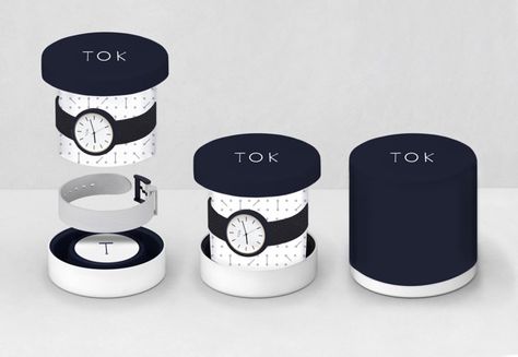 Tok Watch (Concept) on Packaging of the World - Creative Package Design Gallery Watch Packaging Ideas, Watch Package Design, Watches Packaging Design, Luxury Watch Packaging Design, Clock Packaging Design, Watch Packaging Design, Smart Watch Packaging Design, Smart Watch Packaging, Watch Box Design