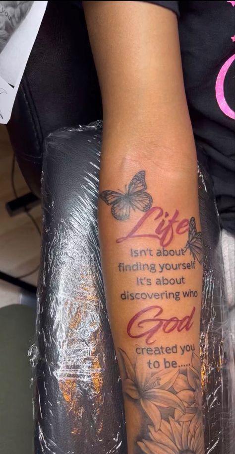 Highly Favored Tattoo, Turn The Pain Into Power Tatoos, With Pain Comes Strength Tat, Tattoos For Black Skin, Pretty Tattoos For Women, Tattoo Design Book, Cartoon Tattoos, Everything Is Awesome, Piercing Tattoo