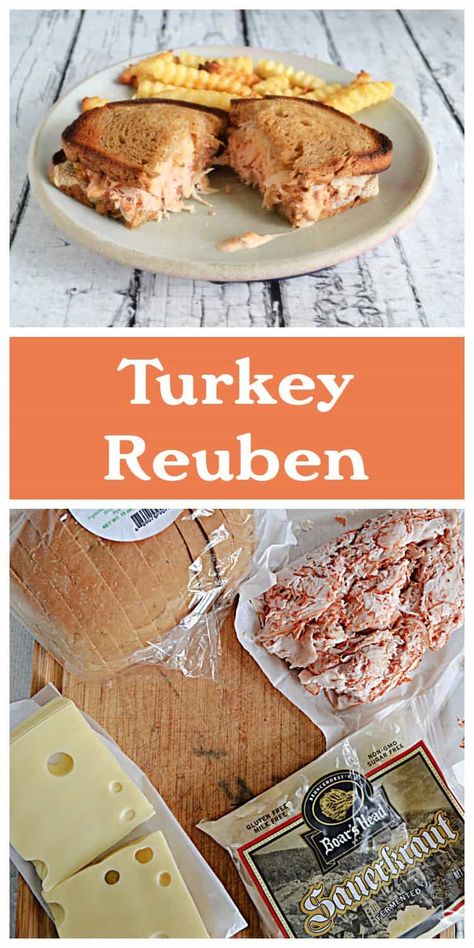 Rubin Sandwich, Reuben Recipes, Rachel Sandwich, Turkey Reuben, Reuben Recipe, Reuben Sandwich Classic, Gluten Free Milk, The Best Turkey, Easy Sandwich Recipes