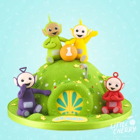 Teletubbies Birthday, Teletubbies Cake, Geek Wedding Cake, Birthday Cake Designs, Toddler Birthday Cakes, Mimi Birthday, Cake International, Little Rascals, Birthday Baking