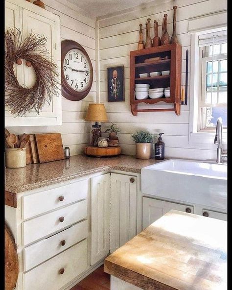 Cottage Core Kitchen Ideas, Cottage Core Kitchen, Florida Kitchen, Cottage Kitchens, Farm Kitchen, Cozy Kitchen, Kitchen Redo, Cottage Kitchen, Farmhouse Kitchen Decor