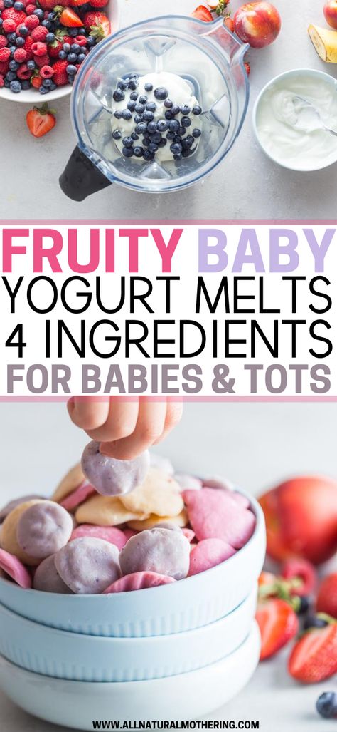 Yogurt Melts Recipe, Baby Yogurt Melts, Healthy Baby Snacks, Homemade Baby Snacks, Yogurt Melts, Yogurt Snacks, Weaning Foods, Diy Baby Food, Easy Baby Food Recipes