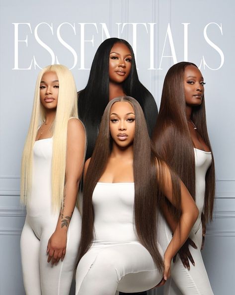 Friends Baddie, Luxe Photoshoot, 2023 Essentials, Mua Business, Wig Business, Hair Photoshoot, Sisters Photoshoot Poses, Hair Flyer, Beautiful Photoshoot Ideas