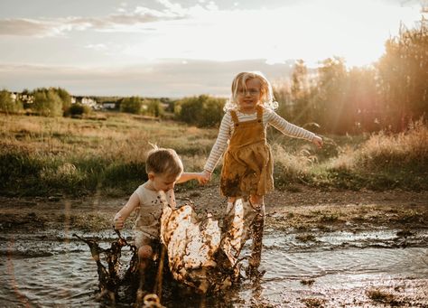 Anyone else thoroughly enjoying the rain and hoping it sticks for a bit? Another mud session tonight and I can't wait! #yegphotographer #storytelling #storytellingphotographer #mudsessions Mud Puddle Photo Shoot, Mud Aesthetic, Mud Puddle, I Can't Wait, May 20, I Cant, The Rain, Family Photos, Photo Ideas