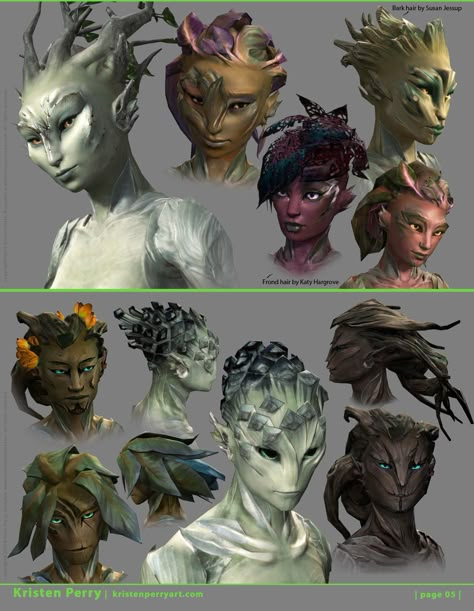 "Designing and Redesigning the Sylvari | Guild Wars 2" by Kristen Perry Guild Wars 2 Sylvari, Fairies Movie, Cyberpunk Armor, Plant People, Guild Wars 2, Architecture Tattoo, Guild Wars, Fantasy Races, Concept Art Character