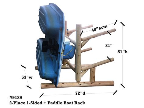 2-Place 1-Sided Canoe and Kayak   Paddle Boat Rack | Log Kayak Racks Canoe Storage Rack, Wood Kayak Rack, Free Standing Kayak Rack, Canoe And Kayak Storage Rack, Boat Rack, 2 Kayak Rack Diy, Kayak Holder, Diy Kayak Storage, Paddle Board Storage