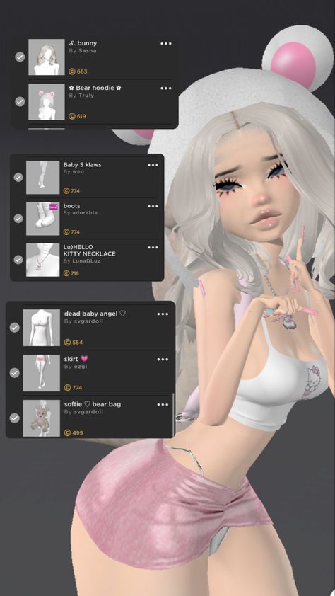 Imvu Body Ideas, Imvu Avi Ideas Under 4000, Imvu Outfits Ideas, Imvu Body, Y2k Imvu Outfits, Imvu Fits, Imvu Avatar Ideas, Imvu Avi Ideas, Imvu Outfits Ideas Baddie