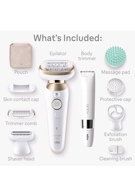 https://amzn.to/3WGb5tR Limited-time deal: Braun Epilator Silk-épil 9 Flex SkinSpa, Hair Removal Device, 360 Flex and Pivoting Head, Wet and Dry, Includes Shaver Head, Trimmer Comb #Beauty #Skincare #HairRemoval #BraunEpilator #LimitedTimeDeal #SelfCareSaturdays #AmazonDeals Hair Epilator Products, Venus Shaver, Braun Silk Epil 9, Braun Epilator, Intuition Shaver, Hair Removal Device, Epilator, Personal Hygiene, Wet And Dry