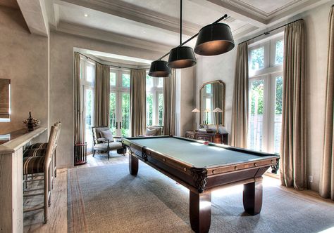 49 Cool Pool Table Lights to Illuminate Your Game Room | Home Remodeling Contractors | Sebring Design Build Billiard Room Design, Unique Pool, Rec Rooms, Pool Table Room, Billiard Rooms, Home Remodeling Contractors, Pool Tables, Pool Table Lighting, Pool Rooms