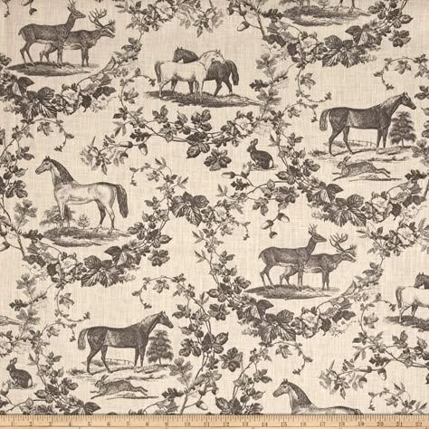 Bed Linen Inspiration, Cowboy Poetry, Rustic Pattern, Grey Comforter, Horse Fabric, Toile Wallpaper, Art Chinois, White Linen Bedding, Horse Wallpaper