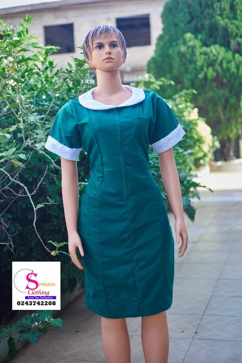 Nurses uniform by SEMASA CLOTHING 0243742208 Nurse Dress Uniform Dress A Med, Nurse Dress Uniform Pattern, Nurses Dresses Uniform, Ghana Nurses Green Uniform, Nurses Uniform Designs Hospitals Dress, Nurse Dress Uniform, Nurse Uniform, Nursing Dress, African Dresses