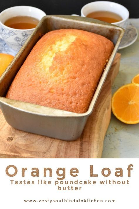 Delicious orange loaf made with fresh orange juice, orange zest and oil taste similar to pound cake without  butter. #orangerecipes #orangeloaf #cakewithoutbutter Recipes Using Orange Pulp, Things To Make With Orange Juice, Orange Loaf Cake Recipes, Orange Cake Loaf, Orange Butter, Cake Recipe With Oil, Orange Juice Recipes Food, Cake Without Butter Recipes, What To Do With Excess Oranges