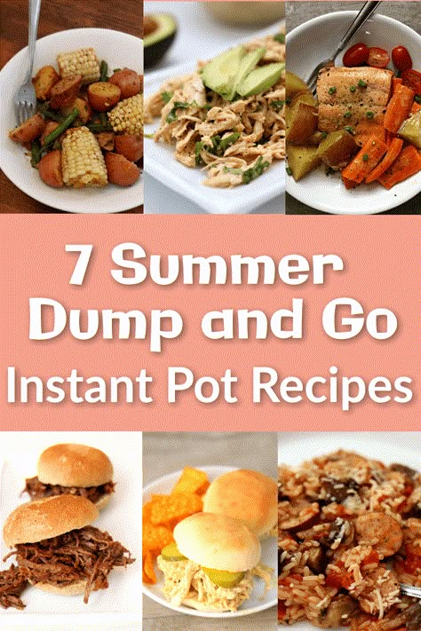 Instant Pot Recipes Dump, Dump And Go Instant Pot, Instapot Recipes Chicken, Summer Supper, Instant Pot Dinner, Instapot Meals, Summer Dump, Healty Dinner, Easy Summer Dinners