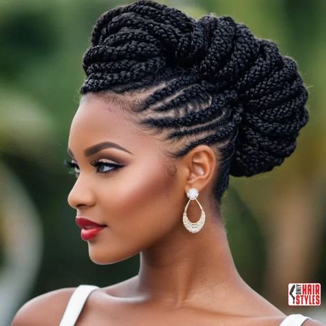 Twisted Updo | 30 Top Hairstyles For Black Women (Trending For 2024) In the ever-evolving world of fashion and beauty, hairstyles play a crucial role in expressing individuality and embracing cultural diversity. For black women, the versatility of hair textures opens up a myriad of possibilities for creative and trendsetting styles. As we step into 2024,. Braided Bridal Hairstyles Black Women, Braided Hair Updo Wedding, Natural Hairstyles For Black Women Mohawk, Locs Updo Styles, Braid Updo For Black Women, Braided Updo For Black Women, Natural Hair Updo Wedding, Black Women Updo Hairstyles, Micro Braids Styles