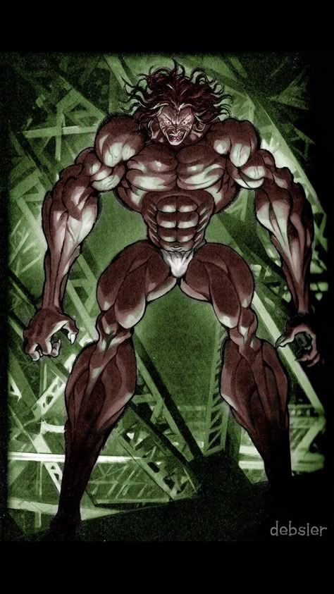 Pickle Baki, Baki Characters, Baki Anime, Baki The Grappler, Hanma Baki, Martial Arts Anime, Baki Hanma, Creepy Clown, Samurai Art