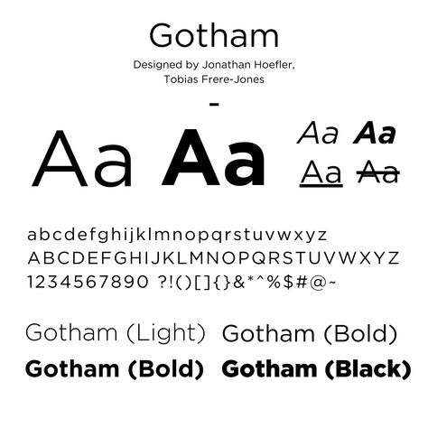 The Gotham font is elegant and sleek, perfect for any design project. #GothamFont #Design #Typography #Sleek #Elegant Gotham Typography, Gotham Typeface, Gotham Font, Font Finder, Round Font, Trending Fonts, Text Generator, Display Fonts, Font Pairing