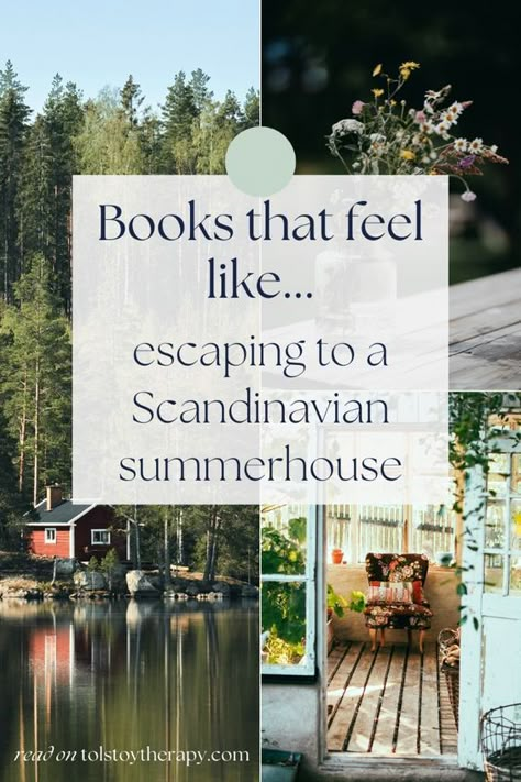 If you need a break, why not escape to a summerhouse in Scandinavia through the pages of a good book? Think leisurely summer days spent sitting outside a cottage or red wooden cabin with a cup of coffee and a cardamom bun, taking the time to watch the sunset, or picking berries before an afternoon swim.  Over on Tolstoy Therapy, I've shared some of my favourite books that feel like being in a summer house in Sweden, Denmark, Norway, and Finland. Featuring books by beloved comforting authors including Astrid Lindgren and Tove Jansson (how could I not include The Summer Book?), these recommendations are full of summerhouse vibes, aesthetics, and feelings. As some of the best books to read in summer (or to feel like it's summer in the depths of winter), I hope you love them too. Hygge Summer Aesthetic, Sweden Summer Aesthetic, Books To Read In Summer, Scandinavian Summer House, Feel Good Books, Sisters Book, Scandinavian Summer, Wooden Cabin, The Best Books To Read