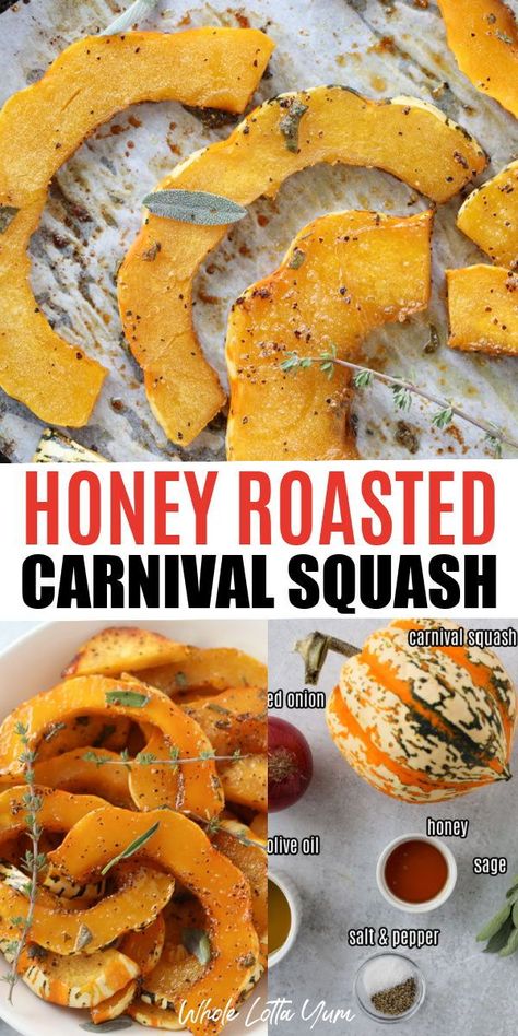 Carnival Squash Recipes, Carnival Squash, Squash In Oven, Quinoa Avocado Salad, Buttercup Squash, Winter Squash Recipes, Turkey Cutlets, Acorn Squash Recipes, Vegetable Side Dishes Recipes